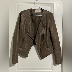 THREAD & SUPPLY Vienna Vegan Leather Moto Jacket size M